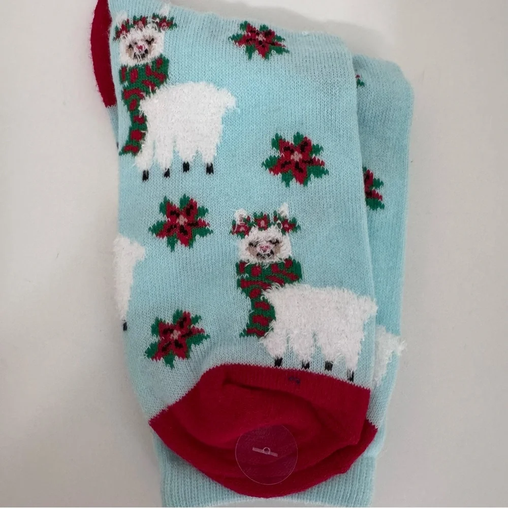 NWT Wondershop Target Christmas Crew Socks 3-Pack Llama Dog Gingerbread OSFM
